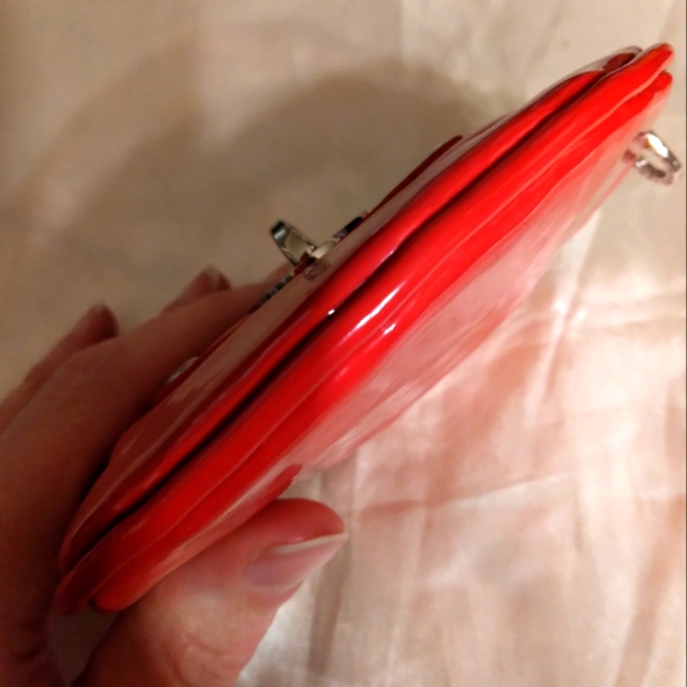 ☆LOWEST☆Rare☆MARC JACOBS☆Bright Red Genuine Leather Coin Purse Keyfob - Picture 11 of 16